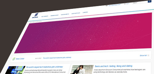 Ericsson.com satsar på Drupal 7 CMS och ny e-handel
