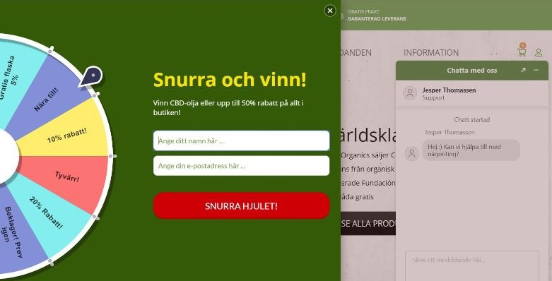 Tombolahjulet för e-handel till Sverige, allt mer gamification för konvertering | MKSE.com